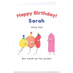 Card Factory Personalised Hew Ma Birthday Card - Watch Out For