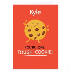 Card Factory Personalised Hew Ma Card - Tough Cookie