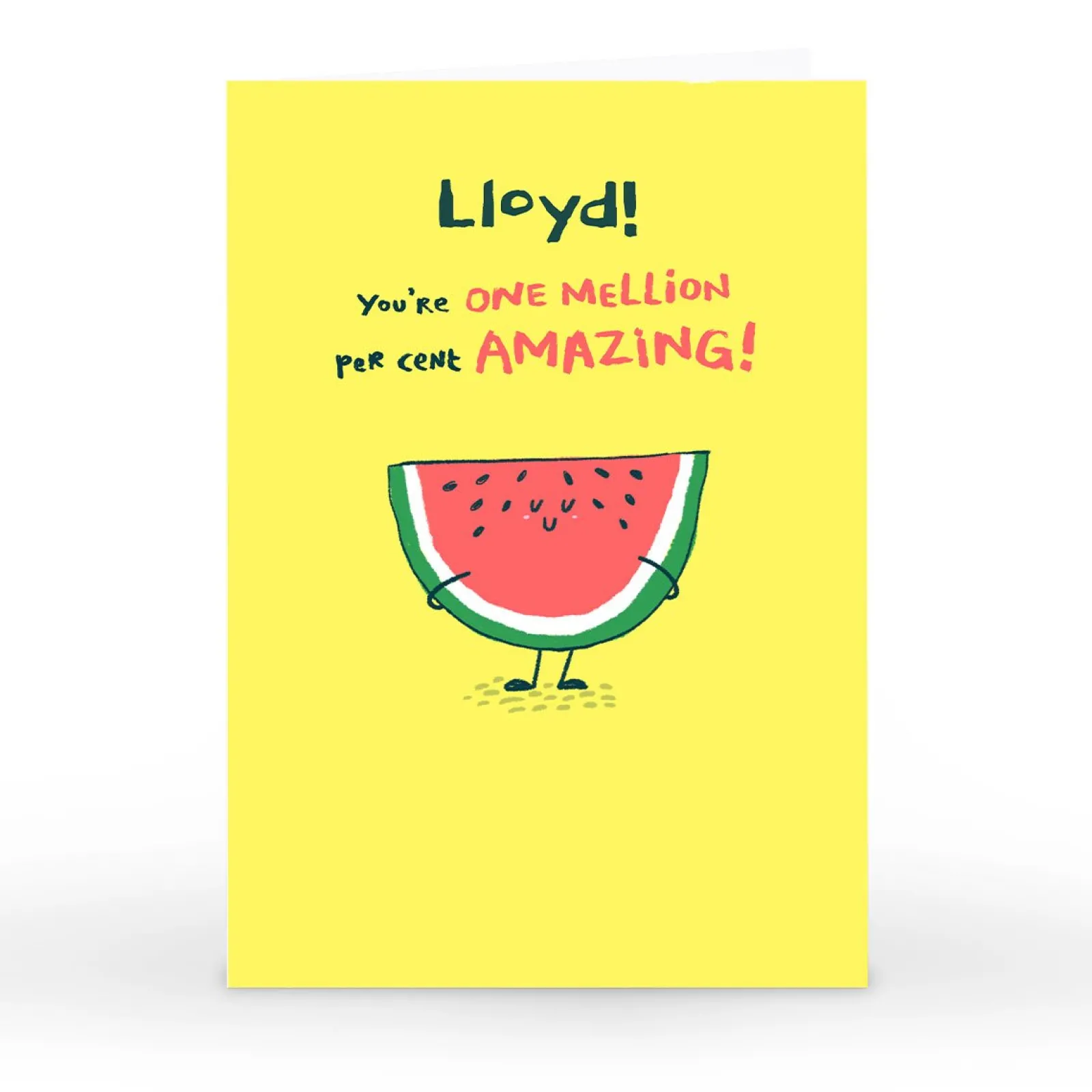 BOY Card Factory Personalised Hew Ma Card - One Mellion Percent Amazing