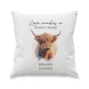Discount Personalised Highland Cow Cushion Personalised Cushions|Cushions