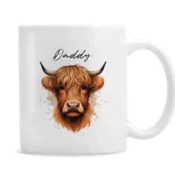 New Personalised Highland Cow Mug Personalised Mugs|Mugs
