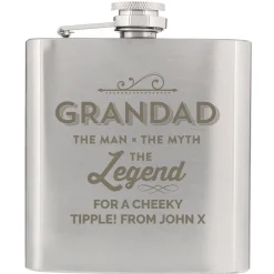 Best Personalised Hip Flask - Grandad The Legend Personalised Jewellery And Keepsakes|Jewellery & Keepsakes