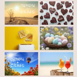 Card Factory Personalised His and His Calendar 2024-2025 Edition