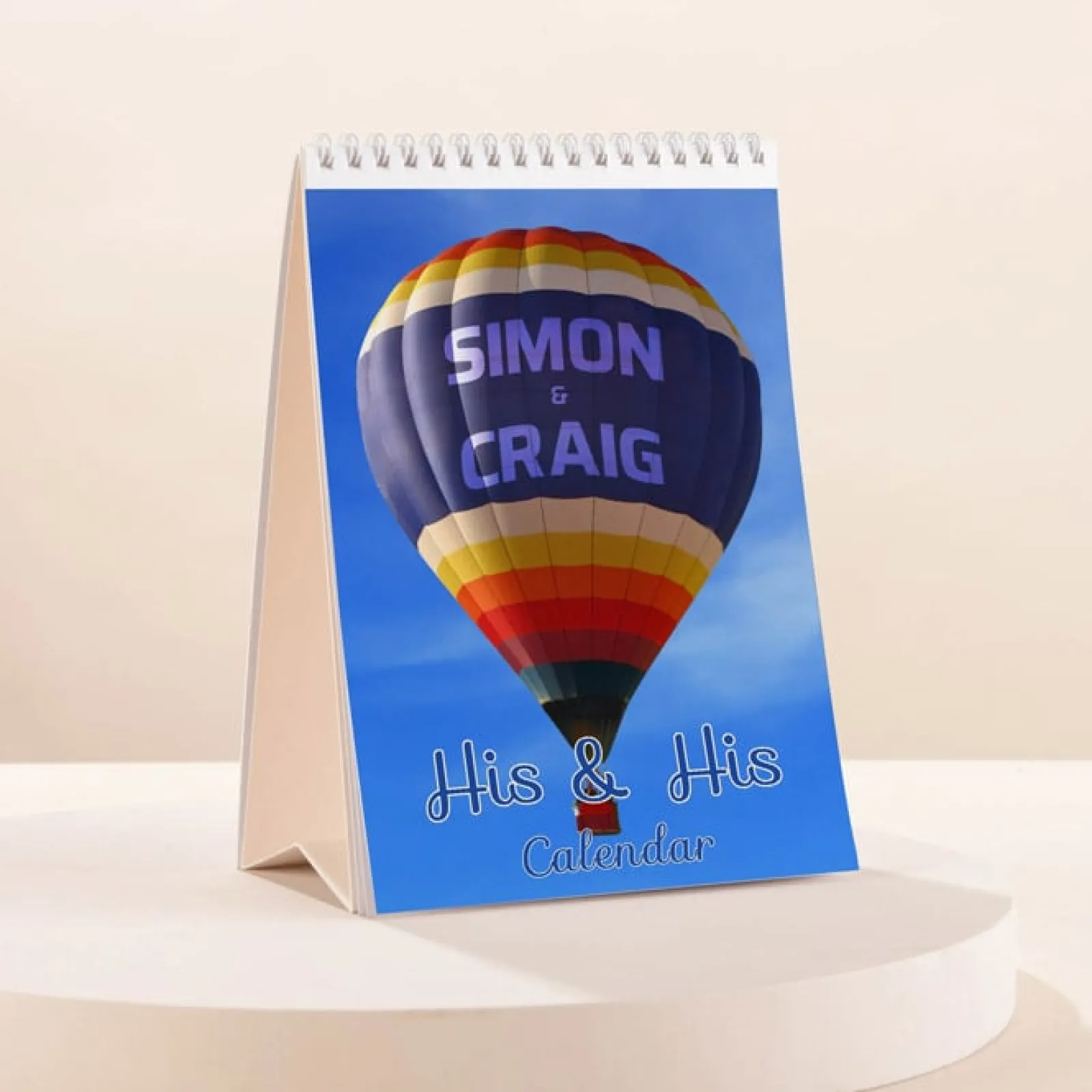 Card Factory Personalised His and His Calendar 2024-2025 Edition