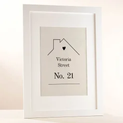 Card Factory Personalised House Design Framed Print
