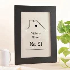Card Factory Personalised House Design Framed Print