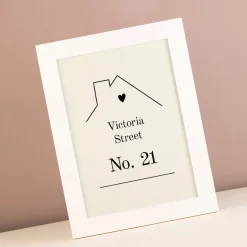 Card Factory Personalised House Design Framed Print