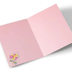 Online Personalised Hugs Bear Birthday Card - Bunch Of Flowers Birthday|For Her