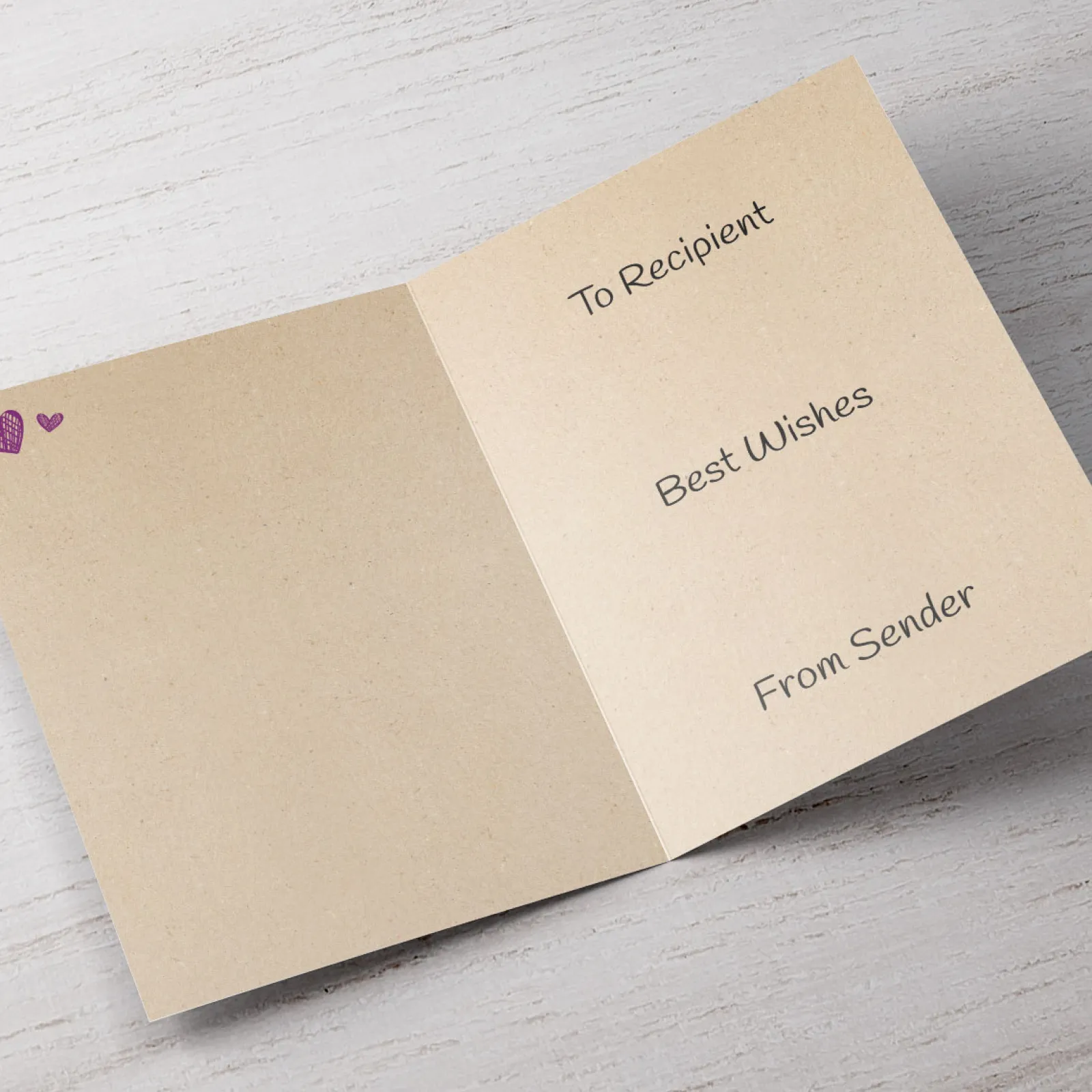 Hot Personalised Hugs Bear Card - Head Over Heels Any Occasion|Just To Say