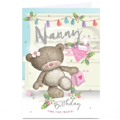 Personalised Hugs Birthday Card - Time for Treats, Nanny Birthday|For Her