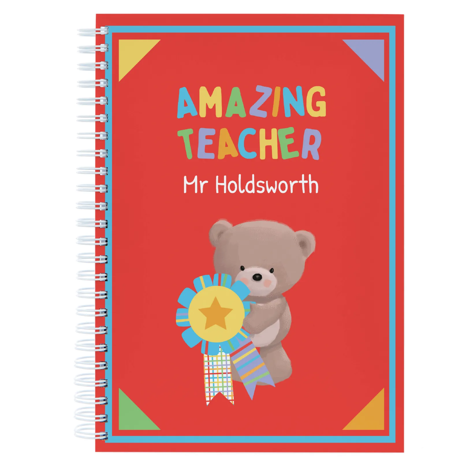 Personalised Hugs Thank You Teacher Notebook - Amazing Teacher Medal Personalised Notebooks And Stationery|Notebooks & Stationery