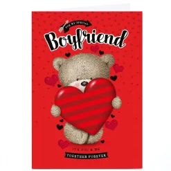 BOY Card Factory Personalised Hugs Valentine's Day Card - It's You and Me, Special Boyfriend