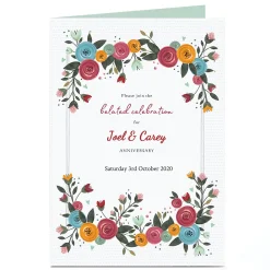 New Personalised Invitation - Belated Celebration Invitations|Anniversary Party
