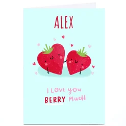Sale Personalised Jess Moorhouse Valentine's Day Card - Berry Much Funny