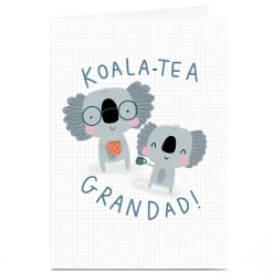 Sale Personalised Jess Moorhouse Card - Koala Tea Grandad For Grandad|Congratulations