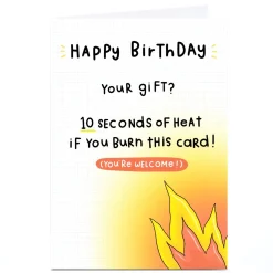 Discount Personalised Jess Moorhouse Birthday Card - 10 Seconds of Heat Trending|For Everyone