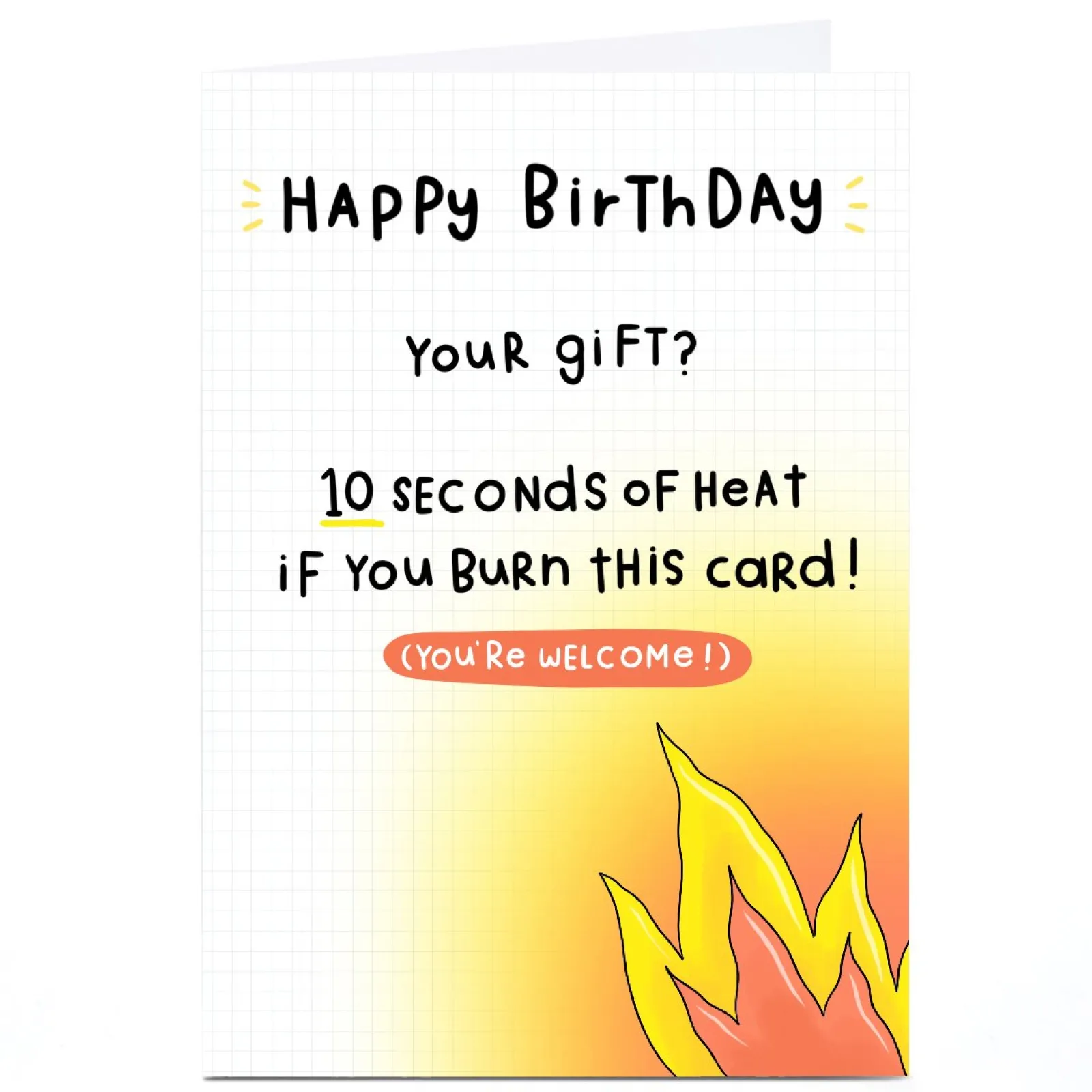 Discount Personalised Jess Moorhouse Birthday Card - 10 Seconds of Heat Trending|For Everyone