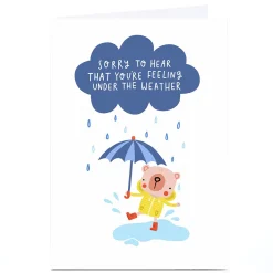 Card Factory Personalised Jess Moorhouse Card - Under The Weather