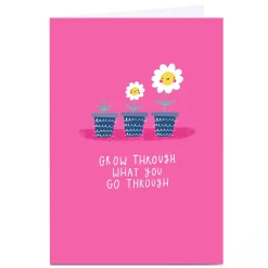 Card Factory Personalised Jess Moorhouse Card - Grow Through What You Go Through