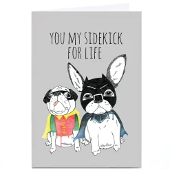 Online Personalised Jolly Awesome Card - You My Sidekick For Life For Friend|Any Occasion
