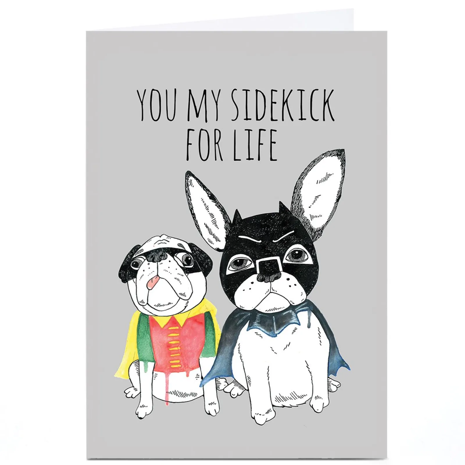 Online Personalised Jolly Awesome Card - You My Sidekick For Life For Friend|Any Occasion