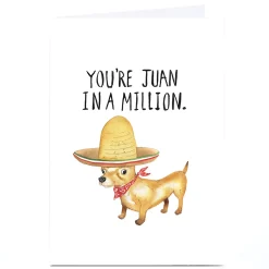 Outlet Personalised Jolly Awesome Card - Juan In A Million Funny|Any Occasion