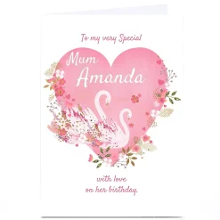 Card Factory Personalised Kerry Spurling Birthday Card - With Love, Mum