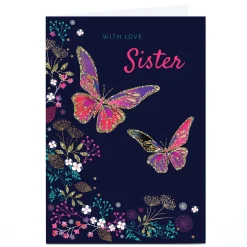 Card Factory Personalised Kerry Spurling Card - Butterflies