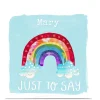 New Personalised Kerry Spurling Card - Rainbow Just to Say Premium Square|Any Occasion