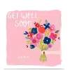 Outlet Personalised Kerry Spurling Get Well Soon Card - Flowers Premium Square|Get Well
