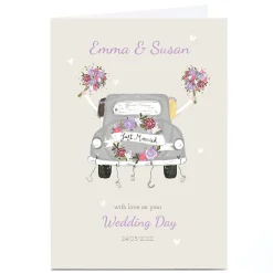 Online Personalised Kerry Spurling Wedding Card - Mrs and Mrs Wedding