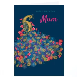 Discount Personalised Kerry Spurling Birthday Card - Peacock For Mum|Mum
