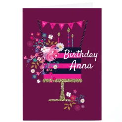 Personalised Kerry Spurling Birthday Card - Cake Birthday|For Her