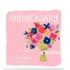 Personalised Kerry Spurling Anniversary Card - Flowers Anniversary