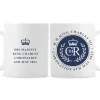 Card Factory Personalised King's Coronation Blue Crest Mug