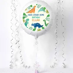 New Personalised Large Helium Balloon - Roarsome Birthday Dinosaurs Helium Balloons|Personalised & Photo Balloons