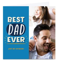 Personalised Larger than Life Photo Card - Best Dad For Dad|Father's Day
