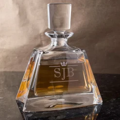 Online Personalised Lead Crystal Boston Decanter Personalised Engraved Gifts|Glassware