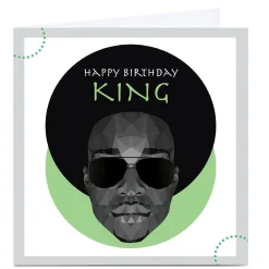 Hot Personalised Leanne Creative Card - Happy Birthday King For Friend|Male Friend