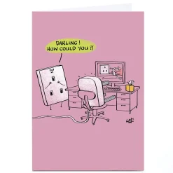 Card Factory Personalised Lee Fearnley Card - How Could You?!