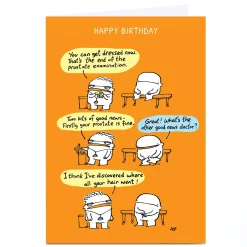 Card Factory Personalised Lee Fearnley Birthday Card - Prostate Exam