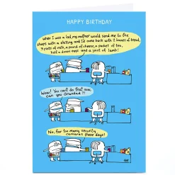 Personalised Lee Fearnley Card - When I Was A Lad... For Grandad|Funny