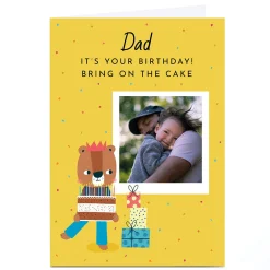 Kids Card Factory Personalised Lemon & Sugar Photo Card - Dad It's Your Birthday!