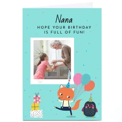 Kids Card Factory Personalised Lemon & Sugar Photo Card - Nana Full Of Fun