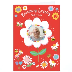 Card Factory Personalised Lindsay Kirby Mother's Day Card - Blooming Lovely Nanna