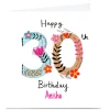 Outlet Personalised Lindsay Loves To Draw 30th Birthday Card For Wife|For Sister