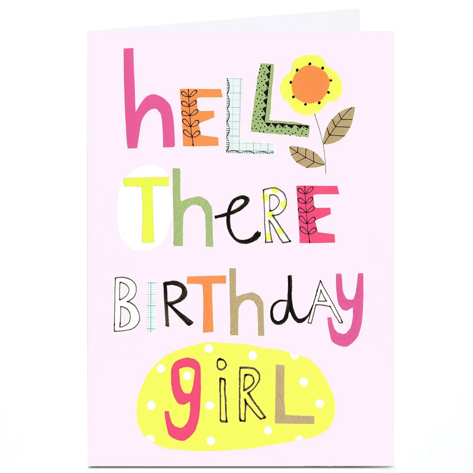 Kids Card Factory Personalised Lindsay Loves To Draw Birthday Card - Hello There Girl