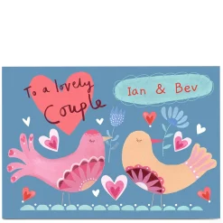Card Factory Personalised Lindsay Loves To Draw Card - Lovely Couple
