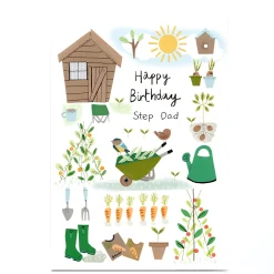 Card Factory Personalised Lindsay Loves To Draw Birthday Card - Gardening