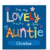 Best Personalised Lindsay Loves To Draw Card - Lovely Auntie For Auntie|Premium Square